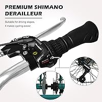 Vista 126 de H&ZT Triciclo para adultos, bicicleta de 3 ruedas, triciclo crucero, con engranaje de 7 velocidades, mango de freno de estacionamiento, escalón