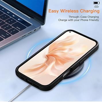 Mobile Phone Case for OnePlus 9 Pro Case Shockproof Scratch-Resistant Fingerprint Non-Slip Drop Protection Case Anti-Oil Supports Wireless Charging for OnePlus 9 Pro Case (Black)