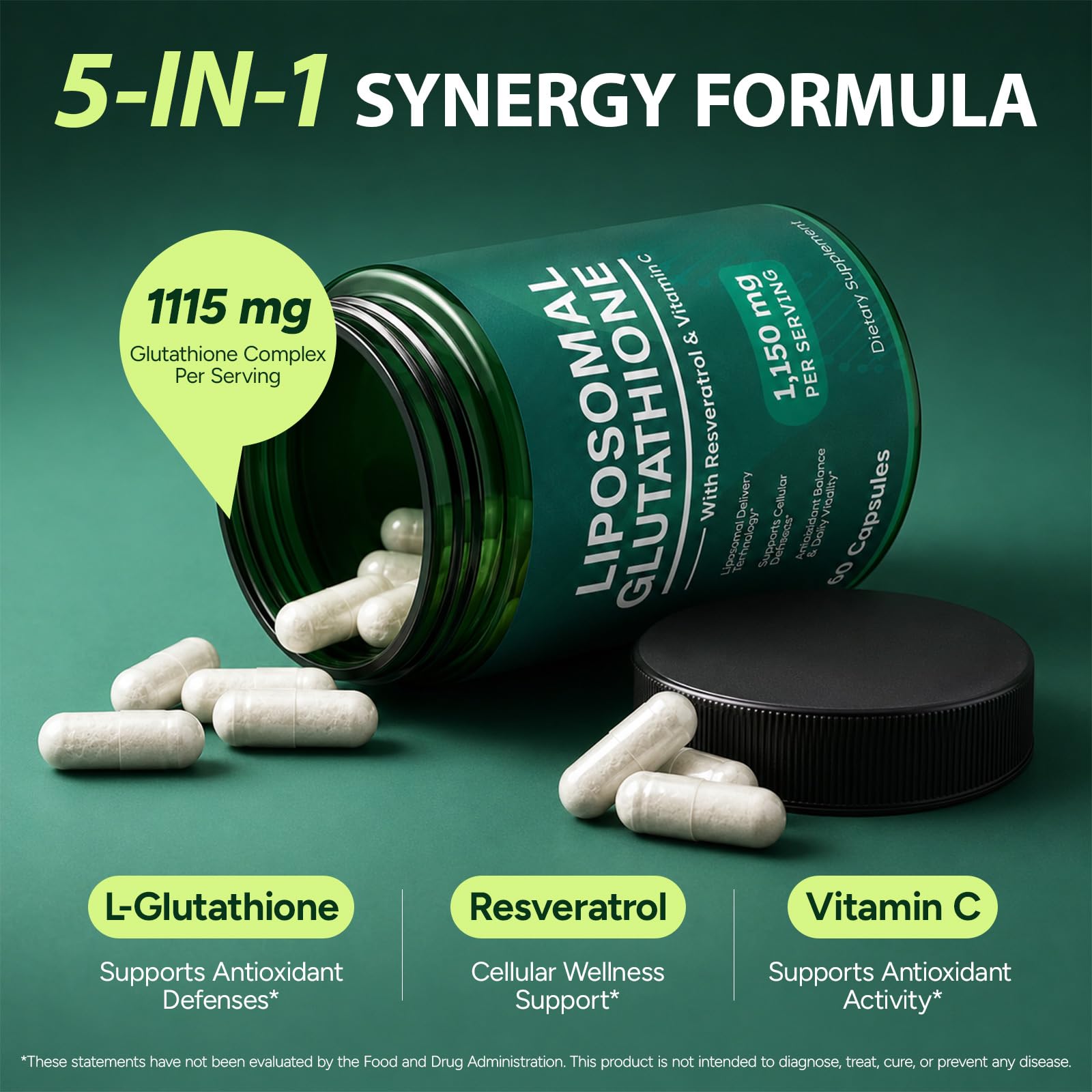 Liposomal Glutathione, Antioxidant Support,Cellular Health & Immune Support — Amazon image 2