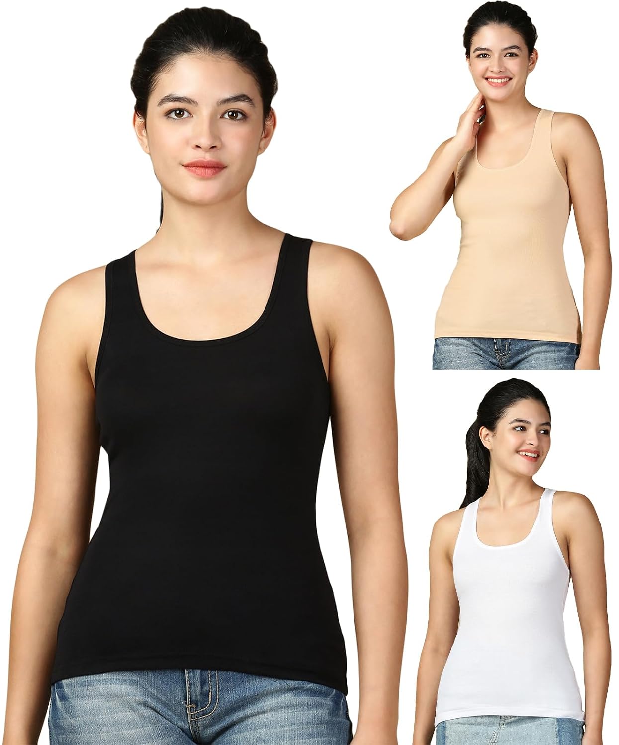 Lux Cozi Women's Cotton Regular Fit Racerback Tank Top | Pack of 3 - Review, Price and Buying Guide