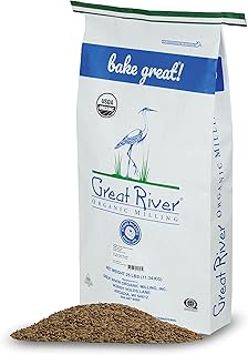 Great River Organic Milling, Whole Grain, Rye Grain, Organic, 25-Pounds (Pack of 1)