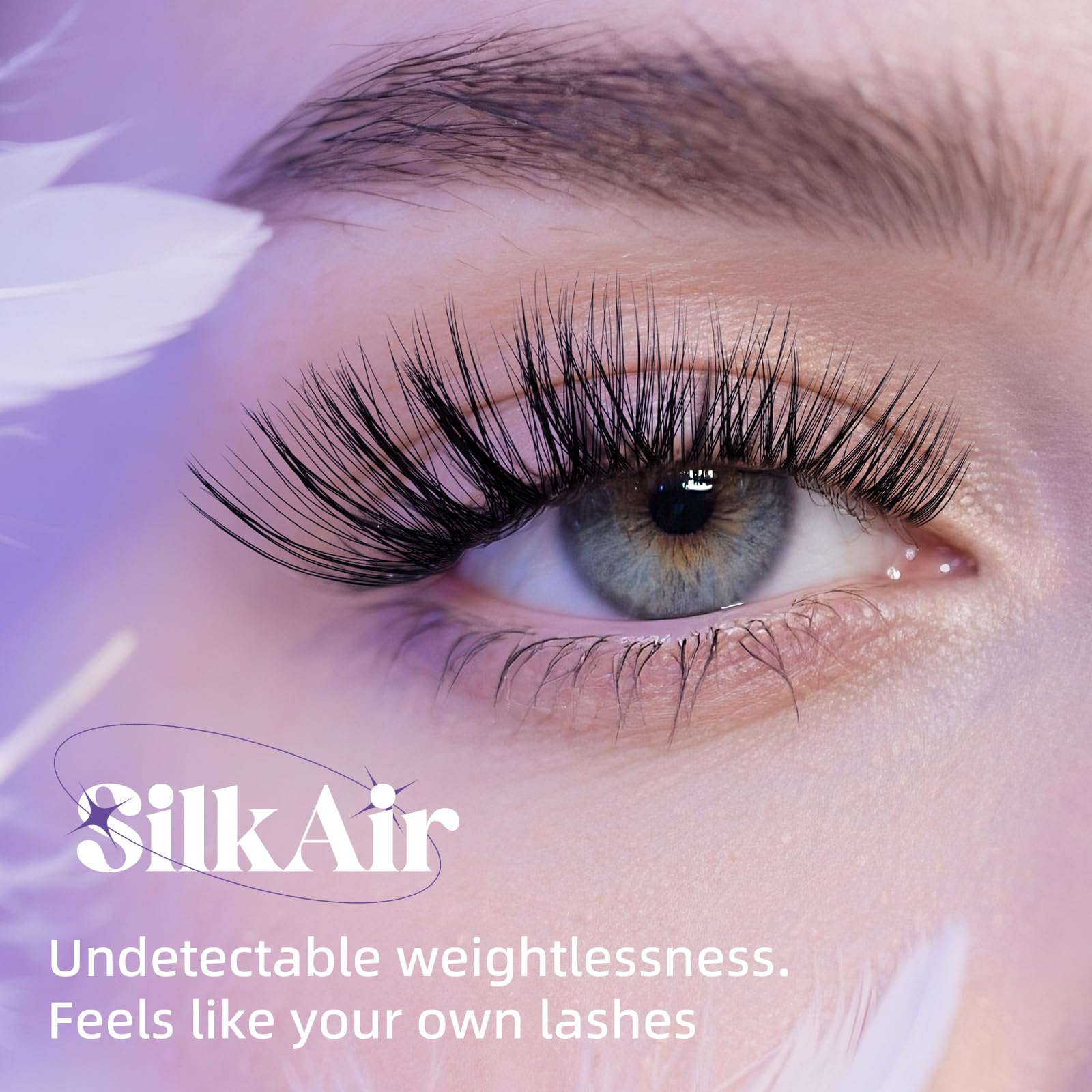 BelleQiana Silk Air Individual EyelashesFeather-Light Ultra-Soft Band Lashes - Image 2