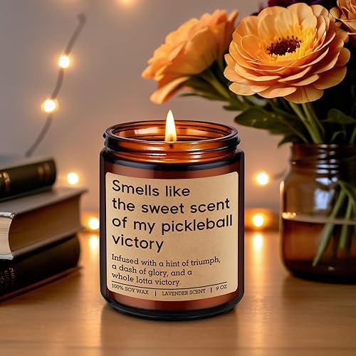 Miniatura 4 de GSPY Velas perfumadas  Regalos de pickleball para mujeres, hombres, accesorios de pelota, regalos deportivos divertidos para amantes del pickleball,