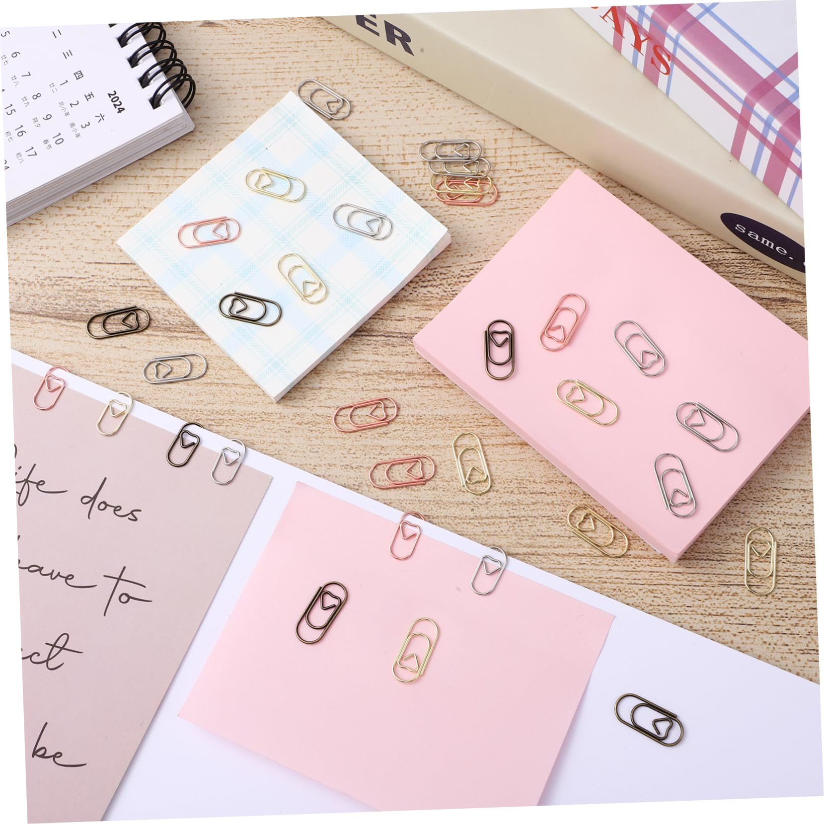 jojofuny 5 Set Mini Love Paper Clip Mini Graffette A Cuore Piccole Graffette Colorate Minuscolo Guidato Carta Forma Mini Fermagli Per Raccoglitori Materiale Scolastico Metallo 200 Pezzi * 5