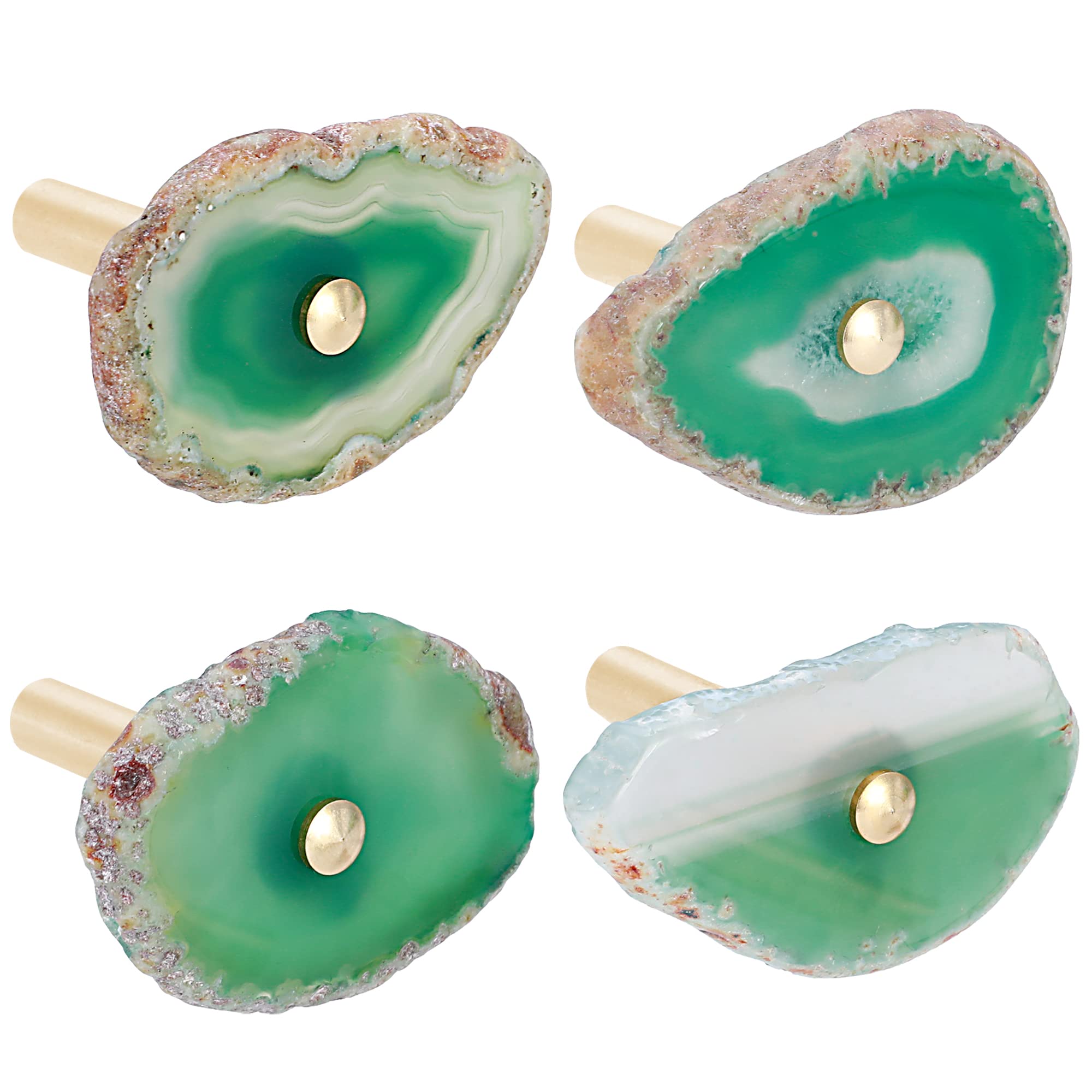Photo 1 of CozyTower 4 Pcs Unique Agate Wall Hooks for Hanging, Decorative Wall Hooks