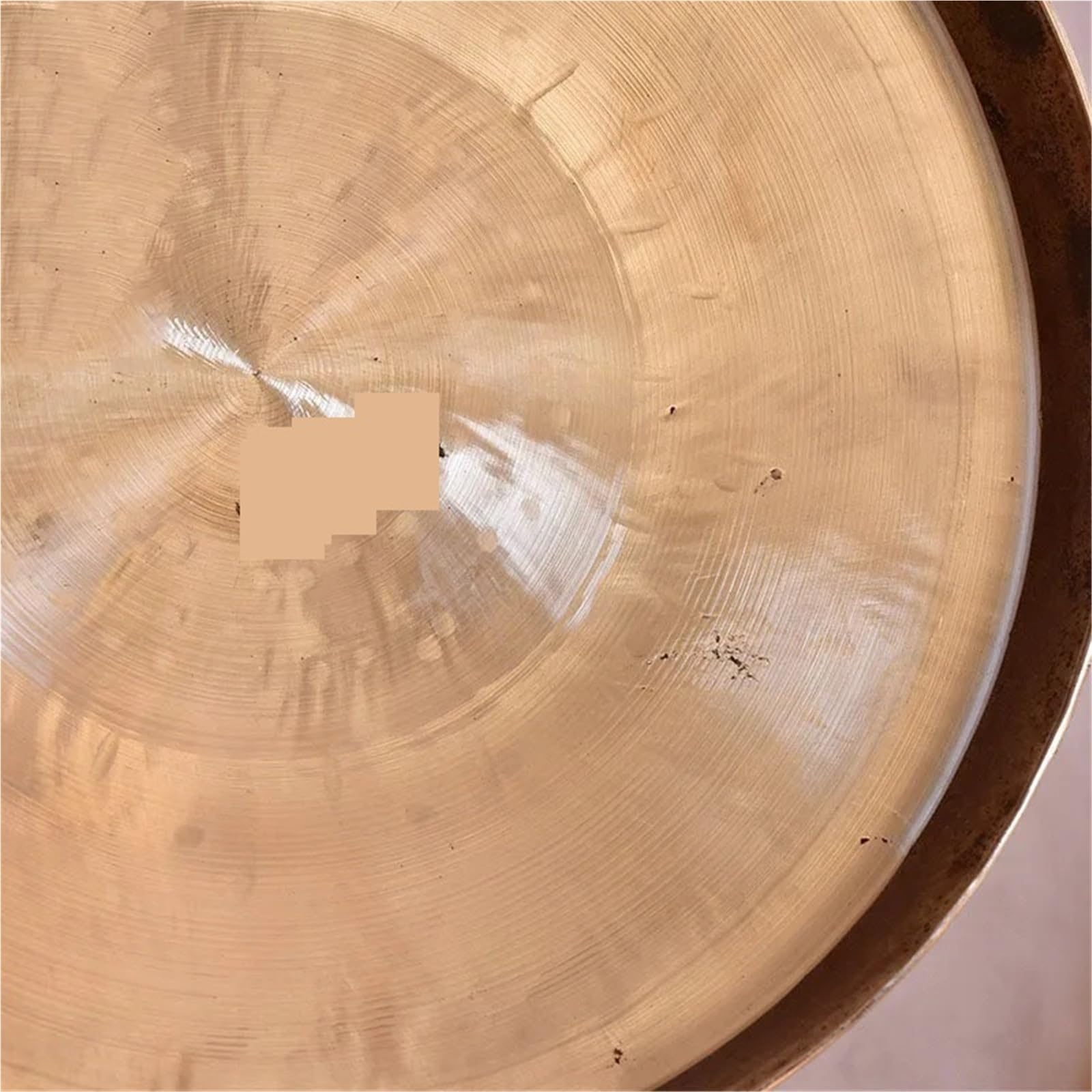 Gongs y platillos portátiles, Gong de mano latón amarillo, tigre chino tono alto, medio y bajo, varios tamaños, 31-50cm(40cm Chinese gong)