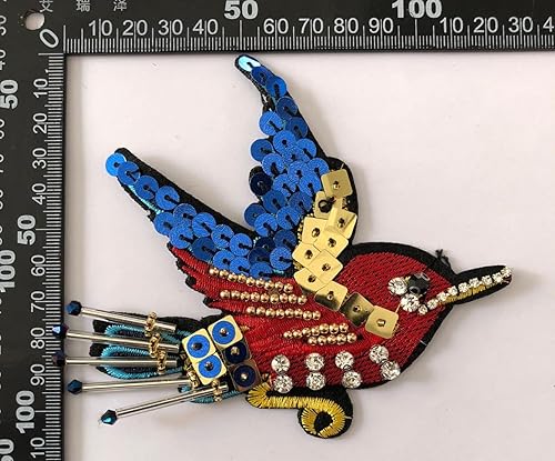 Miniatura 10 de 2 piezas de parches de lentejuelas con diamantes de imitación de estrella de mar brillantes, parches decorativos para coser estrellas, bricolaje,