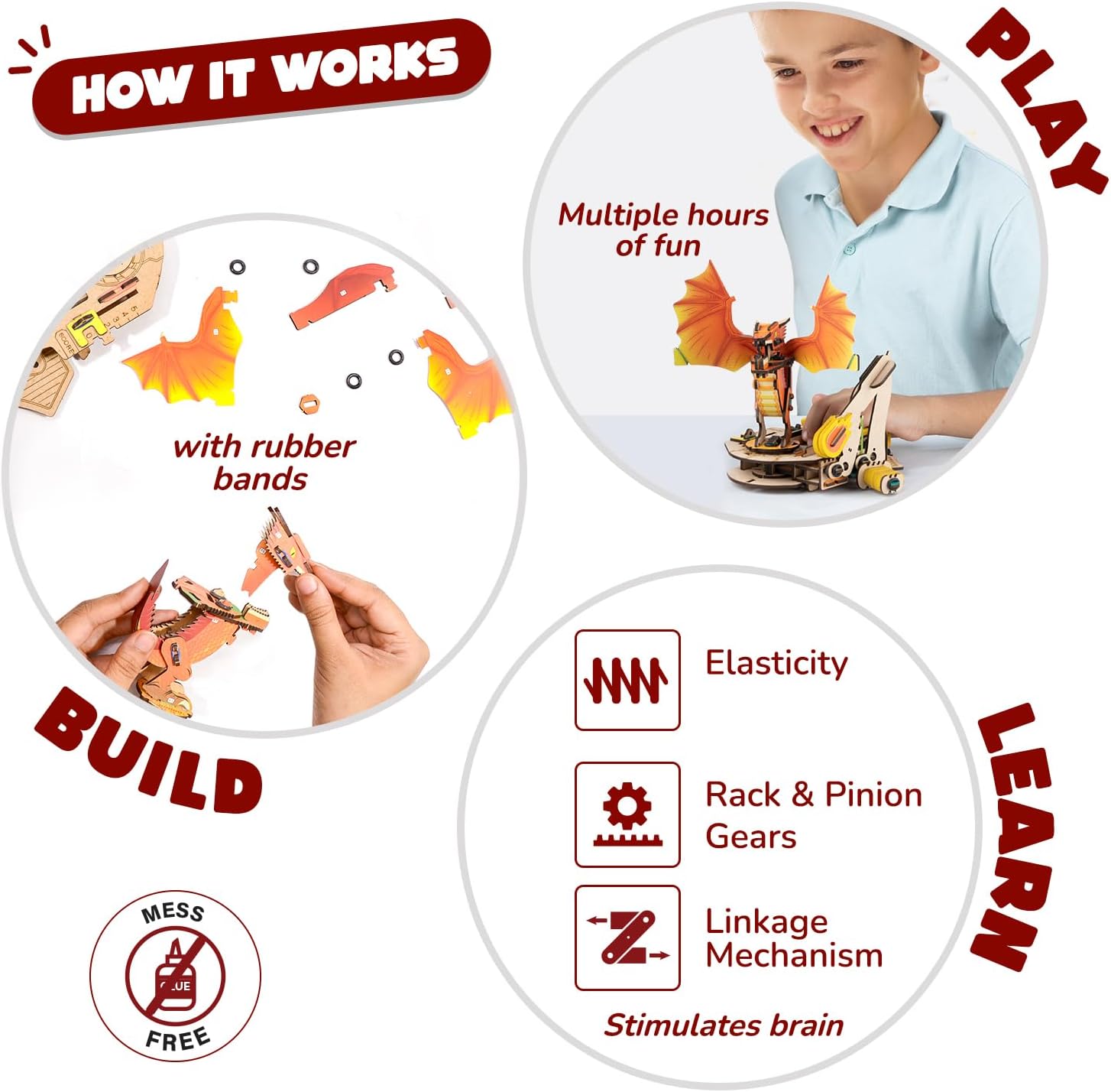 Smartivity Ultimate Fighting Dragons Toy for Kids 6-12 Years Old I 2 Player Battle GameI Ideas for Boys & Girls| DIY STEM Science Toys for 6,7,8,9,10,11,12 I Wooden Engineering Game