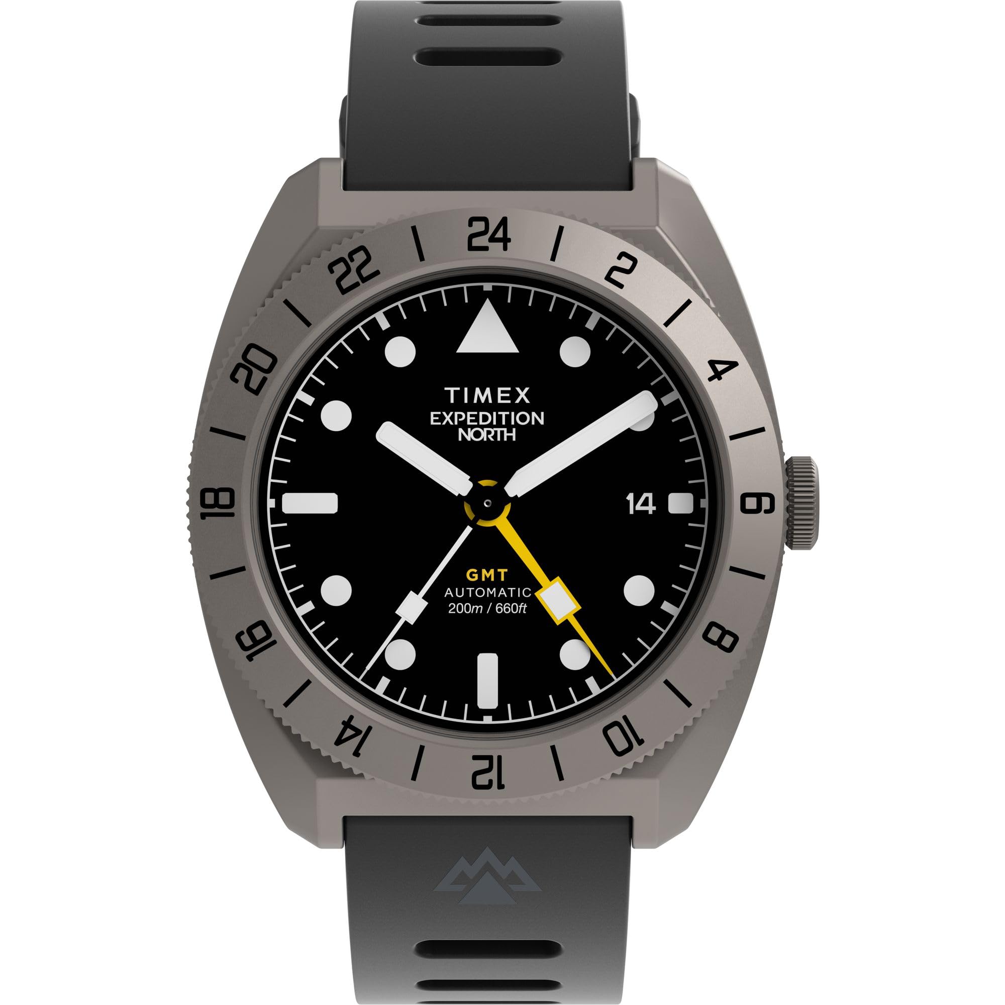 Timex Męski zegarek Expedition Expedition Pioneer 41 mm - czarny pasek czarna tarcza tytanowa obudowa
