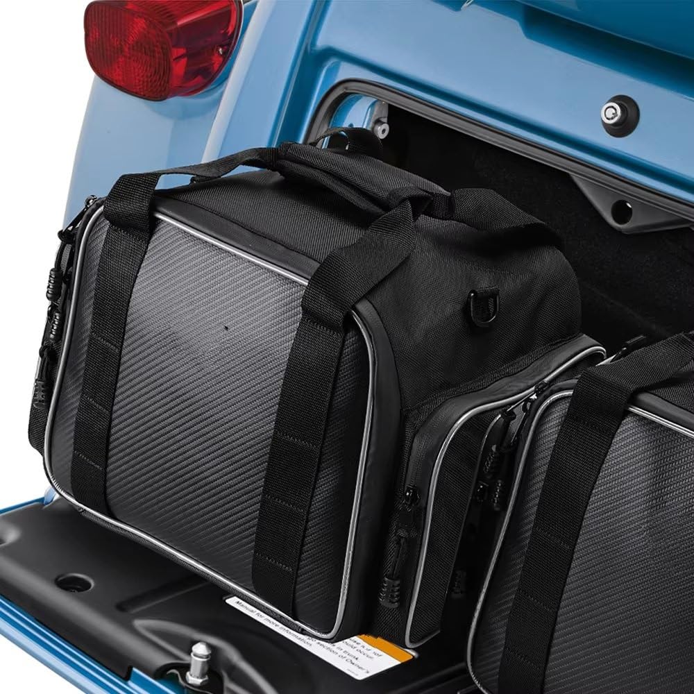 Bolsa Baúl Motocicleta para Trike para Glide para Trunk 2009-2020 Bolsa Trasera para Motocicleta Mochila Impermeable Bolsa de Equipaje Bolsas Interiores para sillín Universal Bolsa Viaje Moto