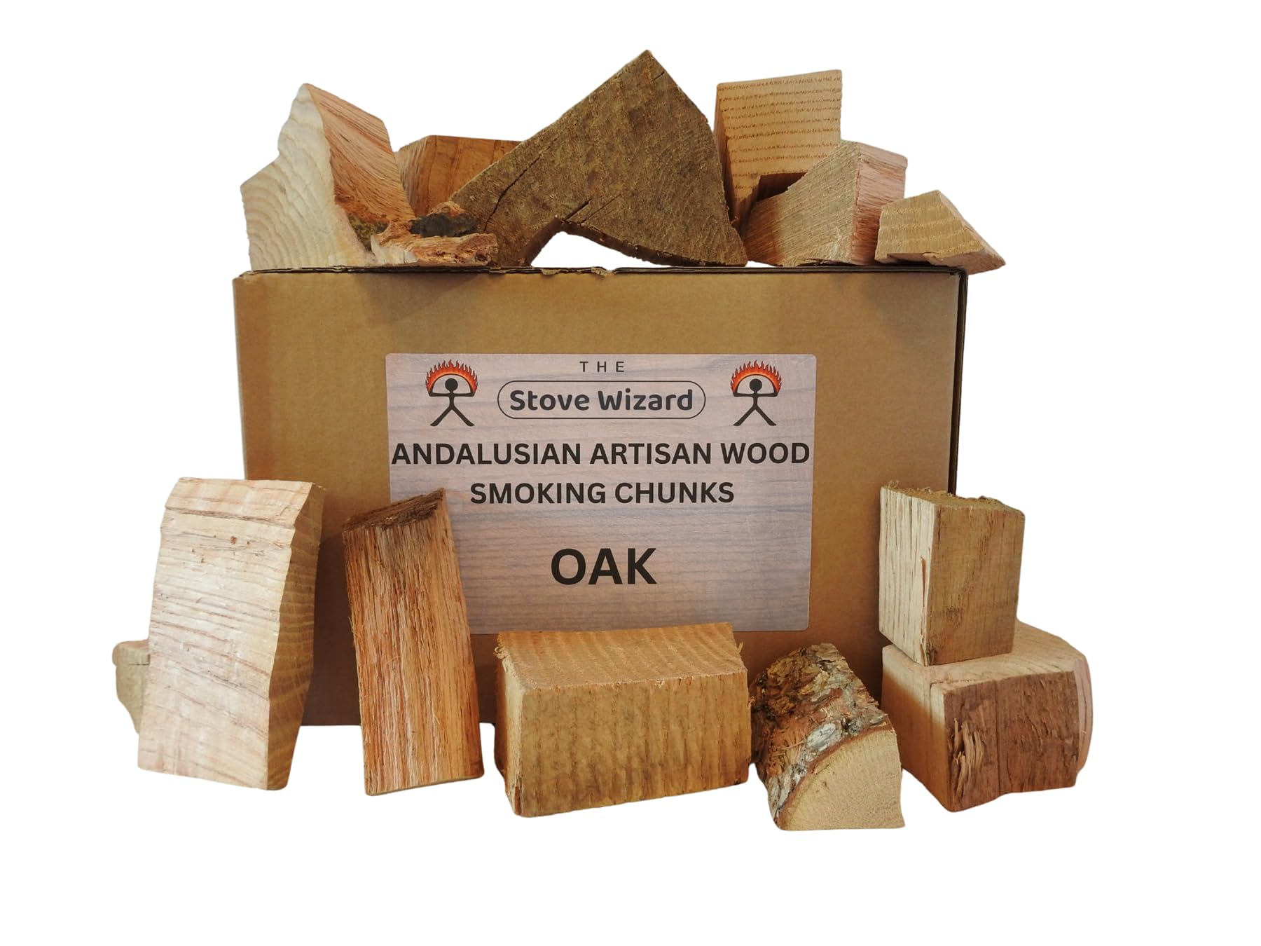 Hickory Wood BBQ Smoker Smoking Chunks 3kg 10 Litre Andalusian Artisan Premium Quality Natural Eco Friendly Wood Chunks for Gas & Charcoal Grill Outdoor Cooking for Authentic BBQ Flavour — view 12