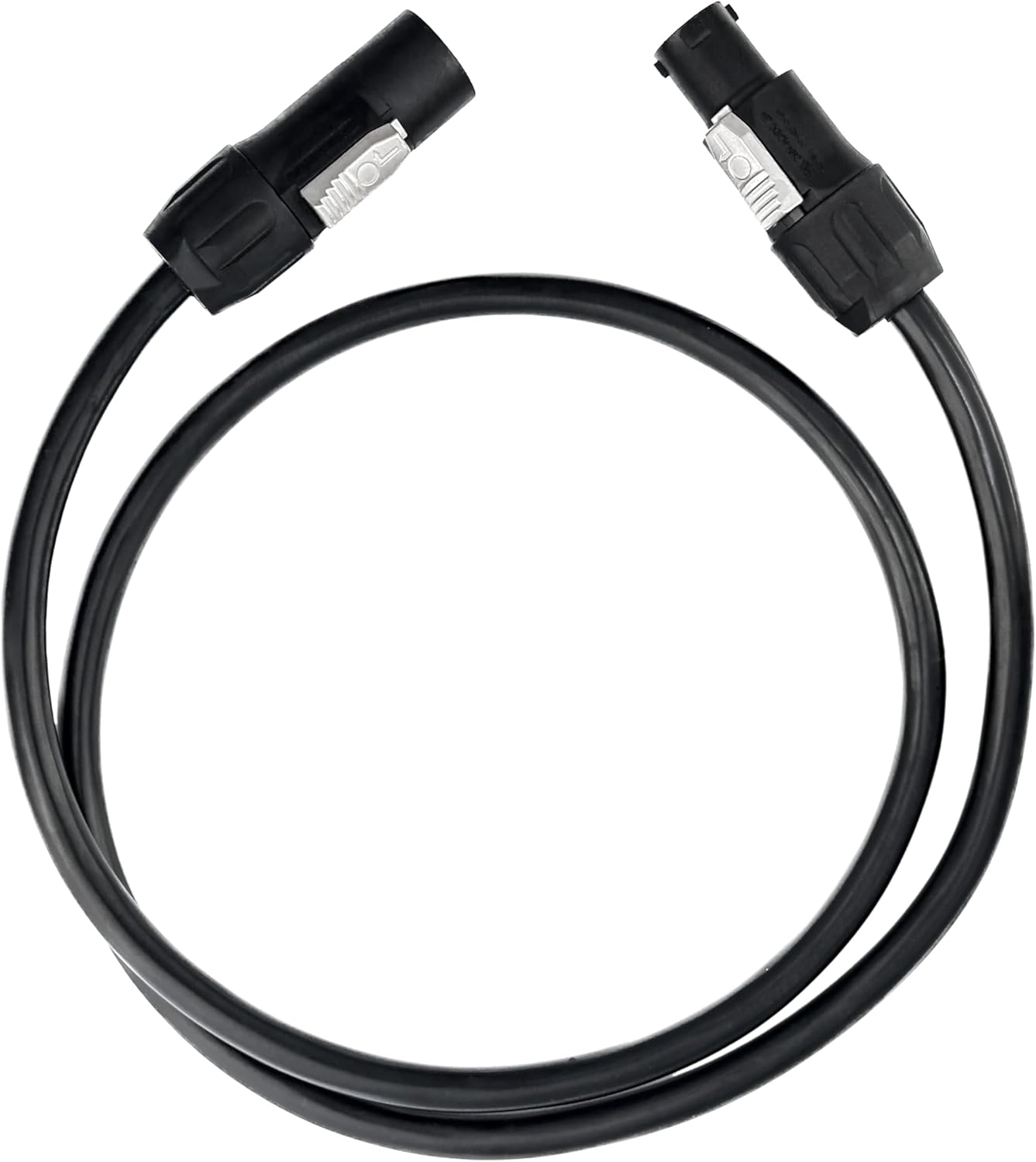 True1 Male to Female Jumper, Locking Mains Power Cable, IP65 / Waterproof, 14 AWG (15 Foot)