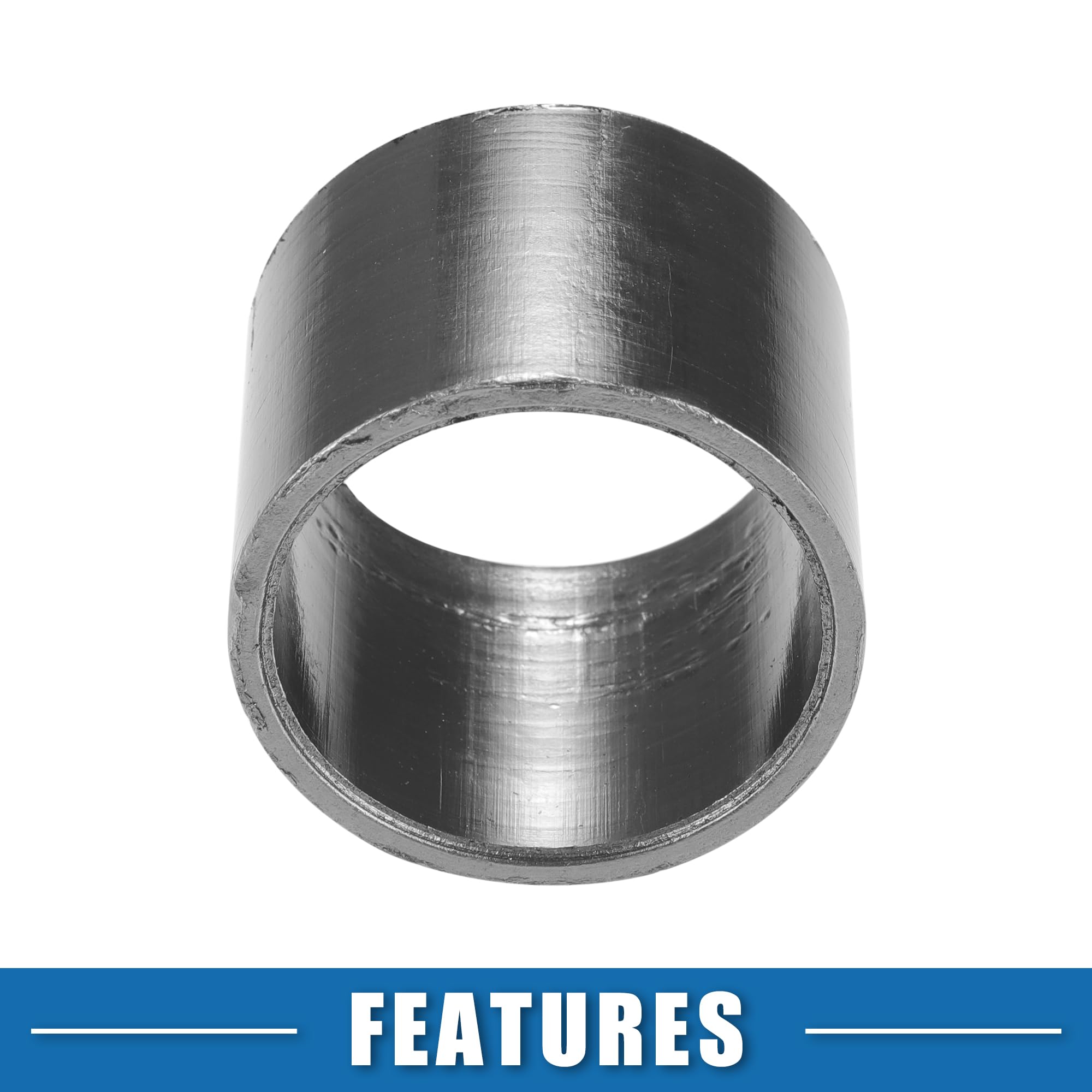 A ABSOPRO Guarnizione per tubo di scarico per motocicletta, diametro esterno 45 mm, anellos di tenuta silenziatore (set di 2)