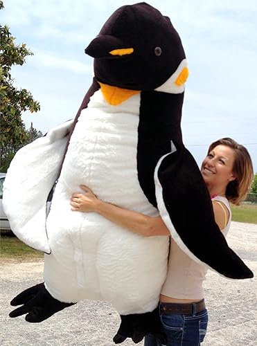 American Made pingüino Gigante de 5 pies rellenos de suave de peluche de gran tamaño