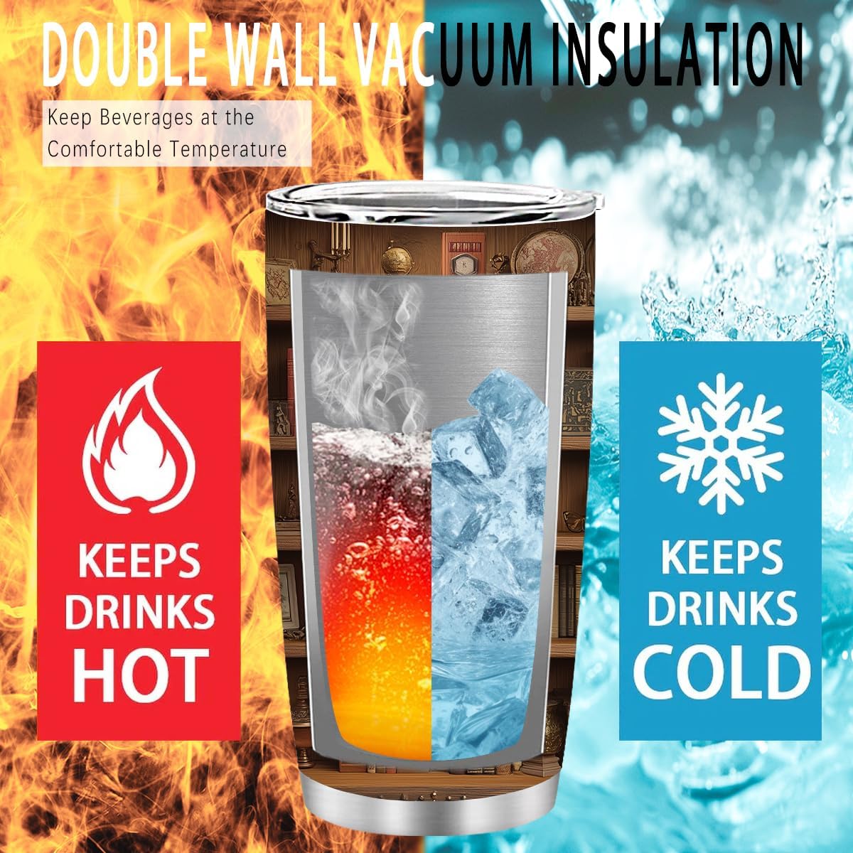 Book Lovers Gifts, 20oz Bookish Tumblers, Bookish Gift for Reading Lovers Women, Readers, Writers, Book Mug, Reading Mug, Librarian Gift for Thanksgiving Christmas, 1 PCS - Image 5