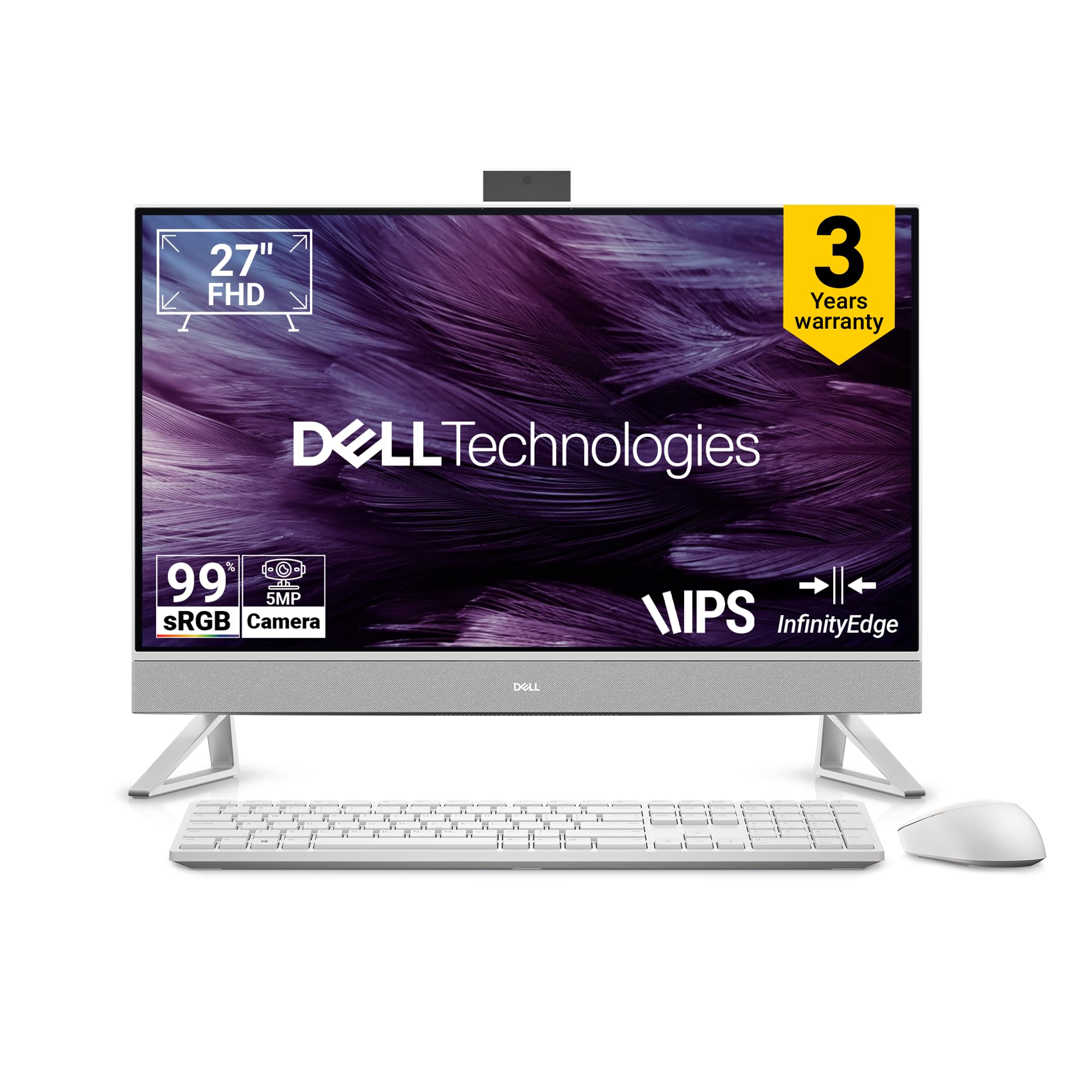 #813 Dell Inspiron 27 7720 一体型 i7-1355U Dell 27 All-in-One|13th i7-1355U, 16GB RAM DDR5 1TB SSD,Intel