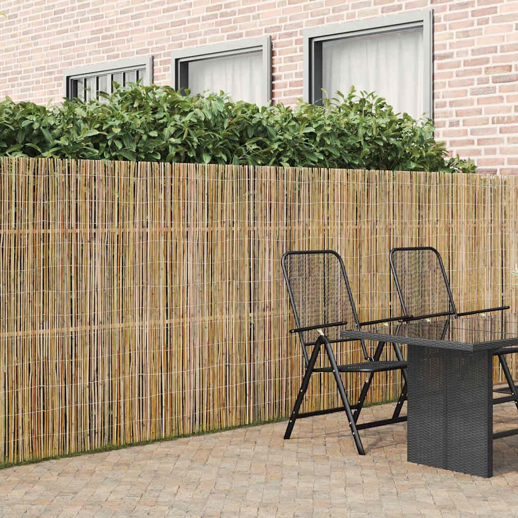 Clôture en Bambou Naturel 500 x 150 cm, Brise-Vue de Jardin en Rouleau, Canisse d'Occultation pour Terrasse et Balcon, Décoration Extérieure Rustique et Durable