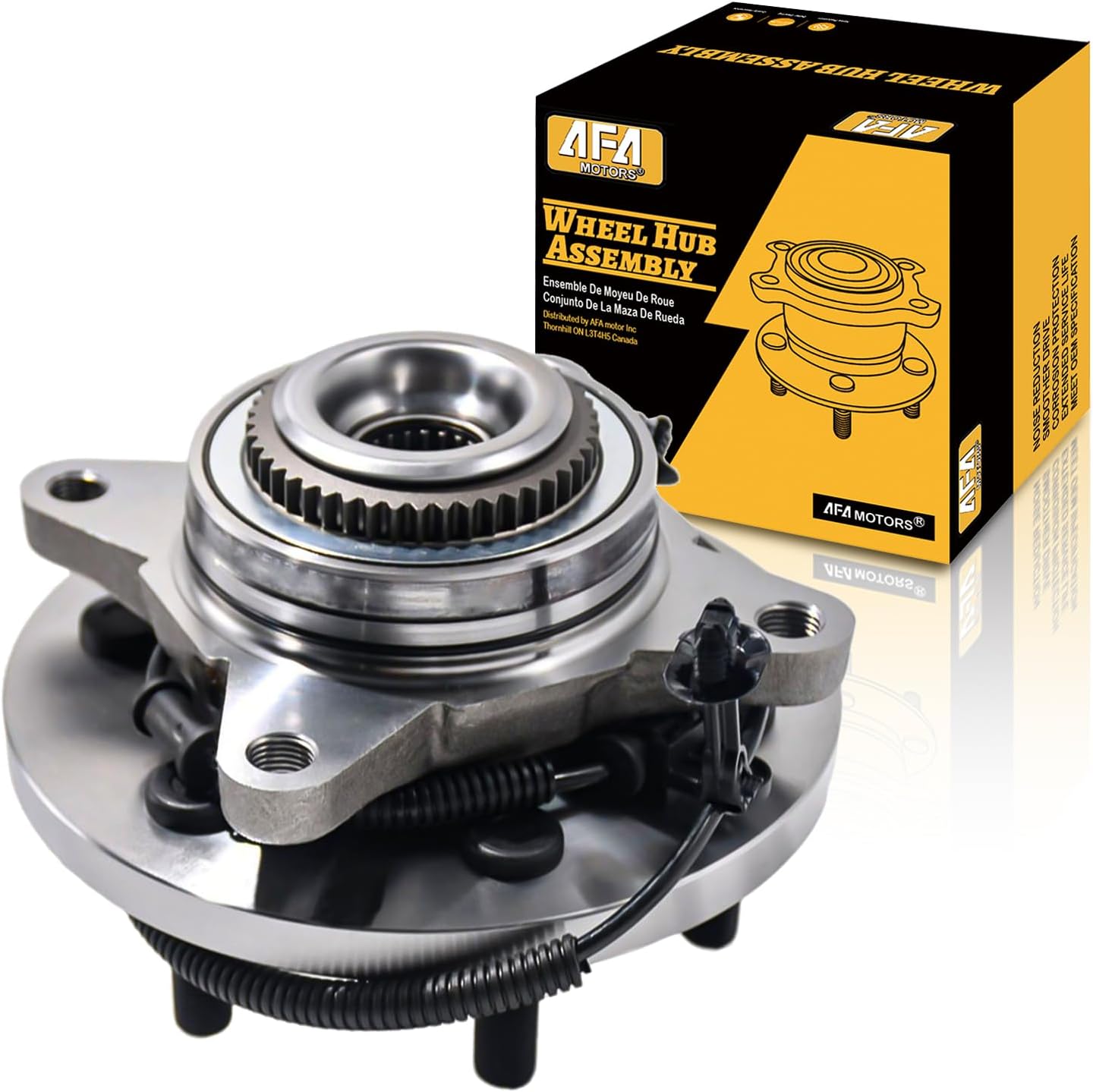 4WD Front Wheel Bearing Hub Assembly 515181 Compatible with 2018-2020 Ford Expedition, 2018-2020 Lincoln Navigator Hub Bearing Assembly w/ABS 6 Lugs