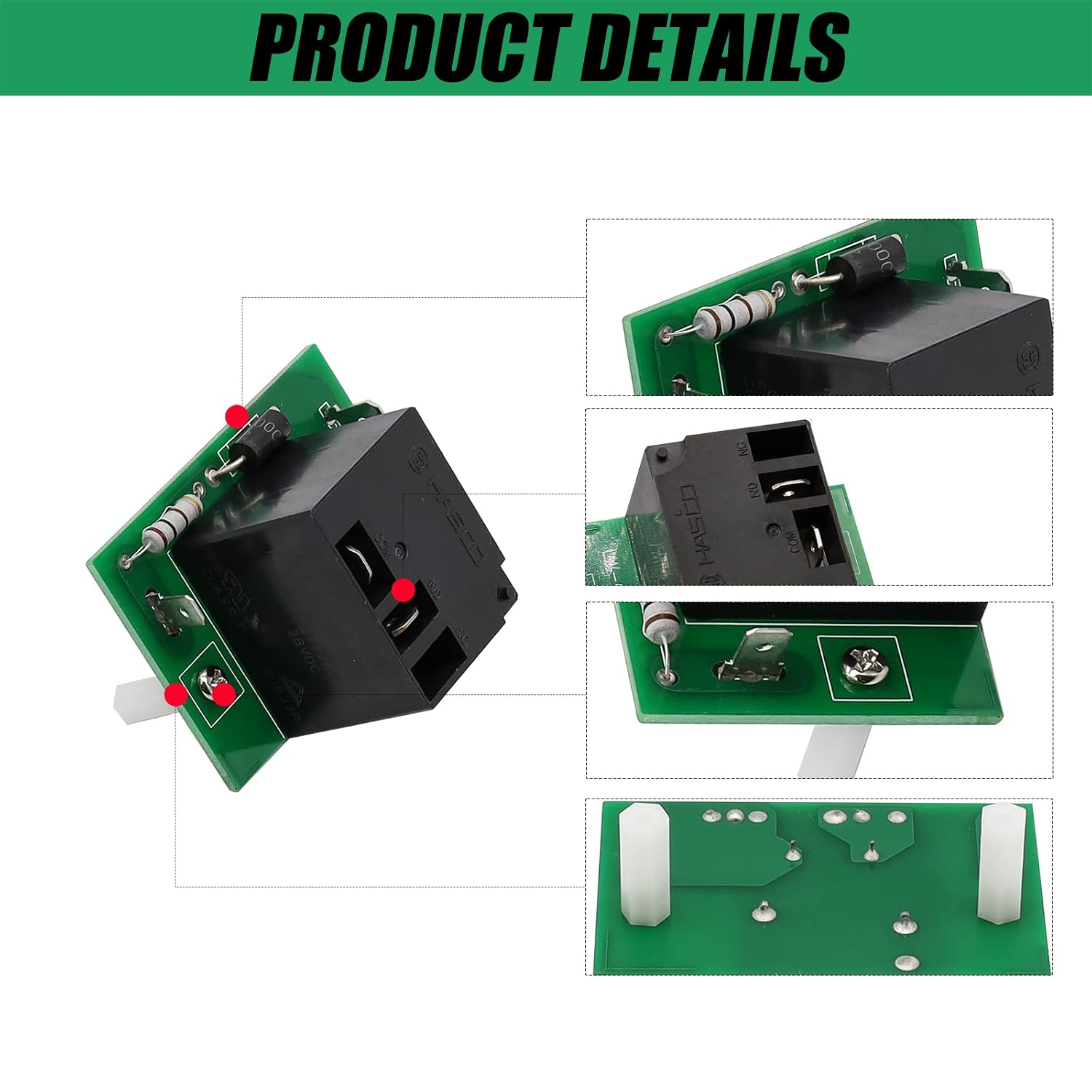 Golf Cart Power Driver 3 Relay Board Assembly PD3 Charger Relay Repair kit for 2004+ Club Car DS and Precedent Golf Cart, OEM# 103428701 26560 26580