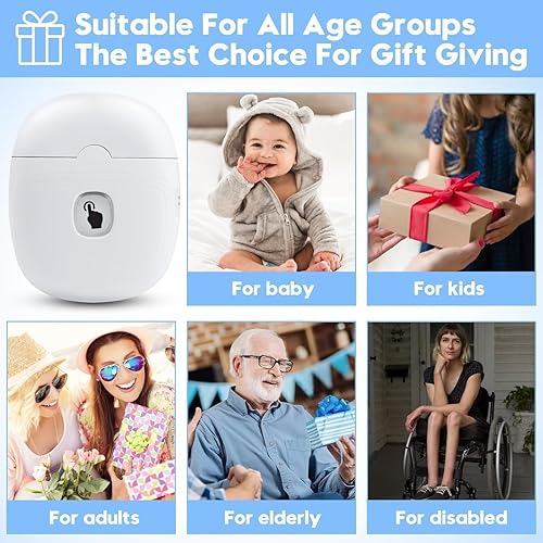 Miniatura 4 de Cortaúñas eléctrico automático para bebé, recortador de uñas eléctrico de 2 velocidades, kit recargable para adultos mayores, juego de manicura