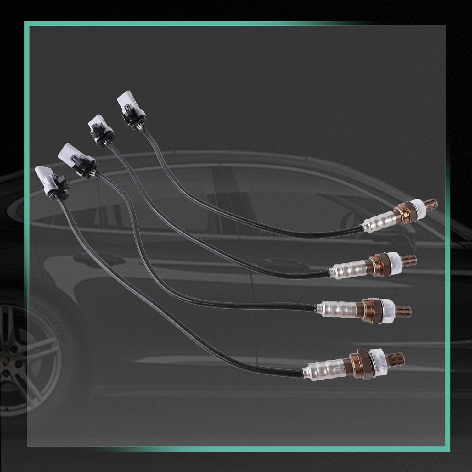 4Pcs O2 Oxygen Sensor Upstream and Downstream Compatible with Chevy Traverse 2018–2021 Colorado 2017–2021 Blazer 2019–2021 GMC Acadia Canyon Buick Enclave Cadillac XT5 XT6 Replace 250-241212