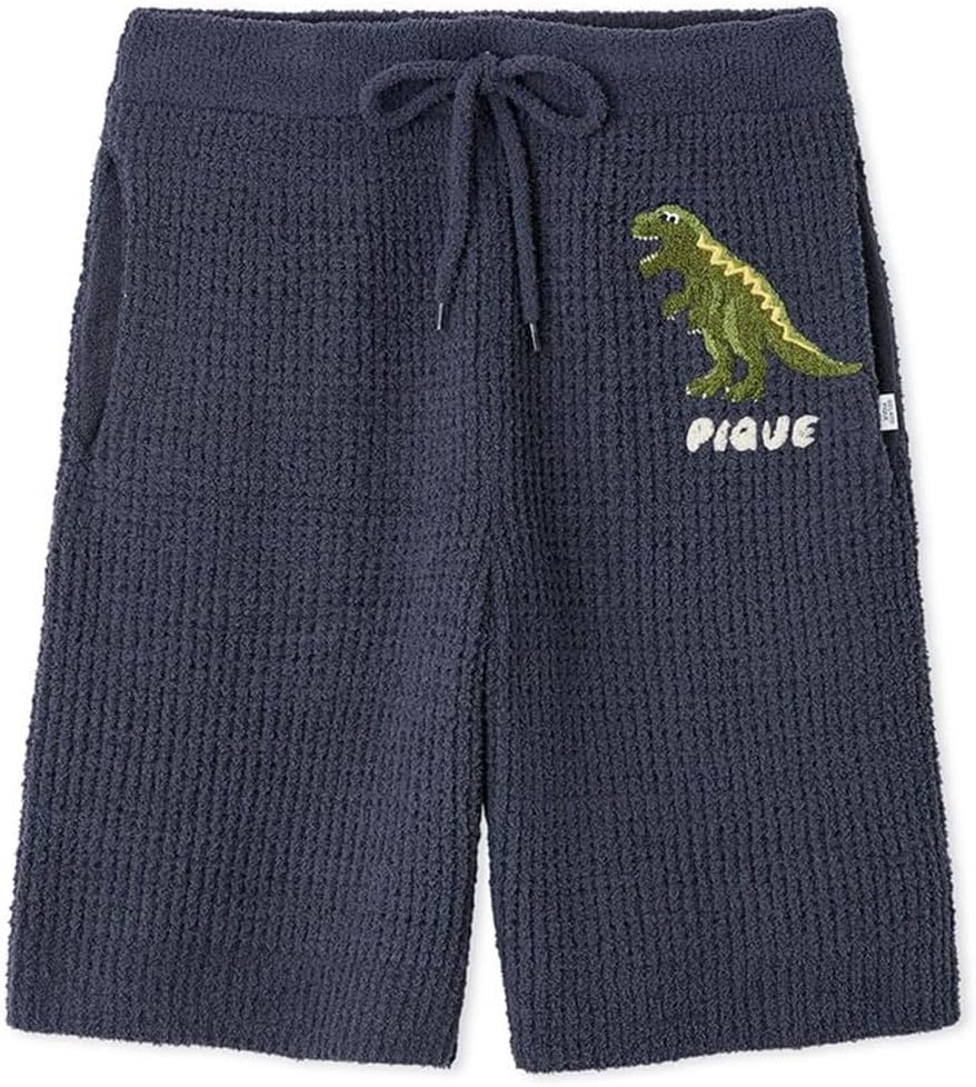 持ち手付き巾着袋 上靴入れ 恐竜のマーチ柄×ネイビー 上靴入れ 男の子