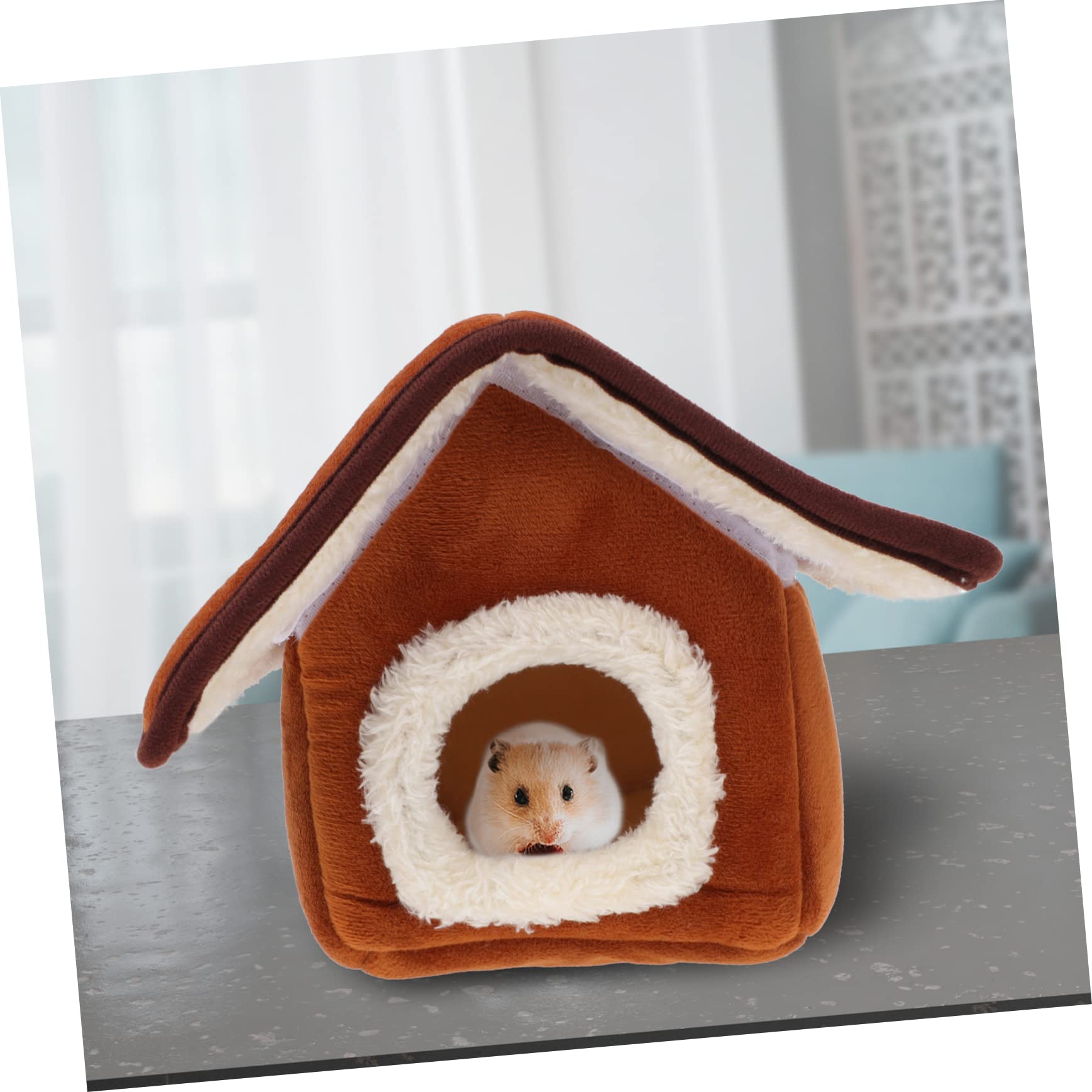 POPETPOP 2 STK Baumwollnest Für Kleine Haustiere Kuschelhüttenzelt Warmer Hamsterkäfig Hamster Lebensraum Bett Rattenhaus Hamsterversteck Hamsterbett Baumwolle Haustierzubehör Kleine Tiere