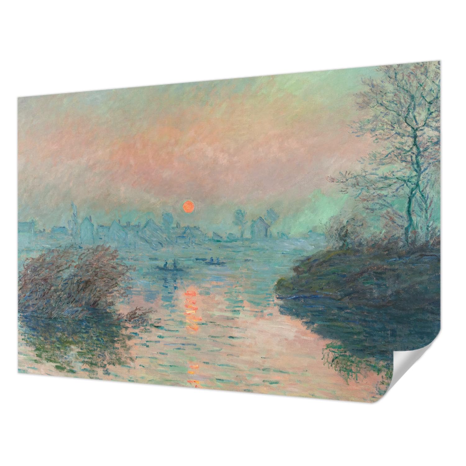 Décor mural adhésif 208x146 cm panoramique crépuscule pour salon