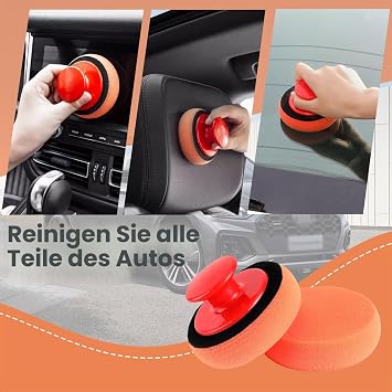 Polierschwamm Auto Set Autowachs Applikator Pads 90mm 10 Stück