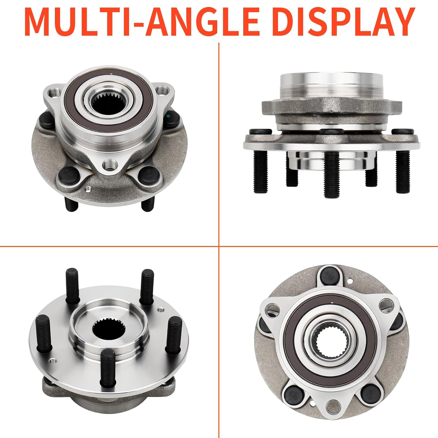 DRIVESTAR 513420 Front Wheel Hub & Bearing Assembly for Hyundai Elantra, Elantra GT, Ioniq, Veloster, Veloster N, for Kia Forte, NIRO; Rear 2018-2023 for Hyundai Kona, Rear 2021-2022 for Kia Seltos