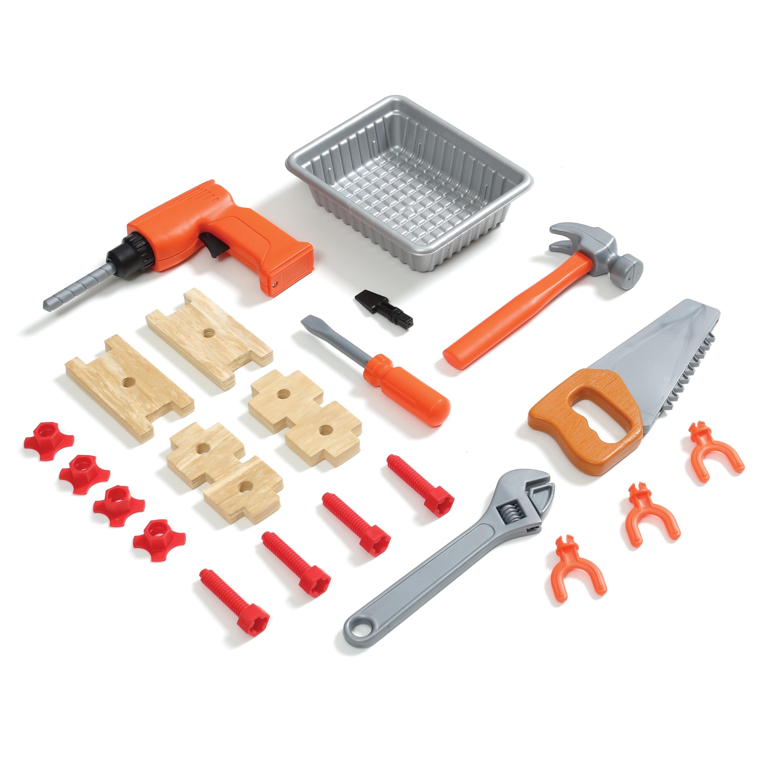 Step2 Handy Helper's Workshop Etabli pour Enfant | Jeu de Bricolage avec Outils & Kit d'Accessoires de 22 Pièces | Jouet en Plastique pour Enfants
