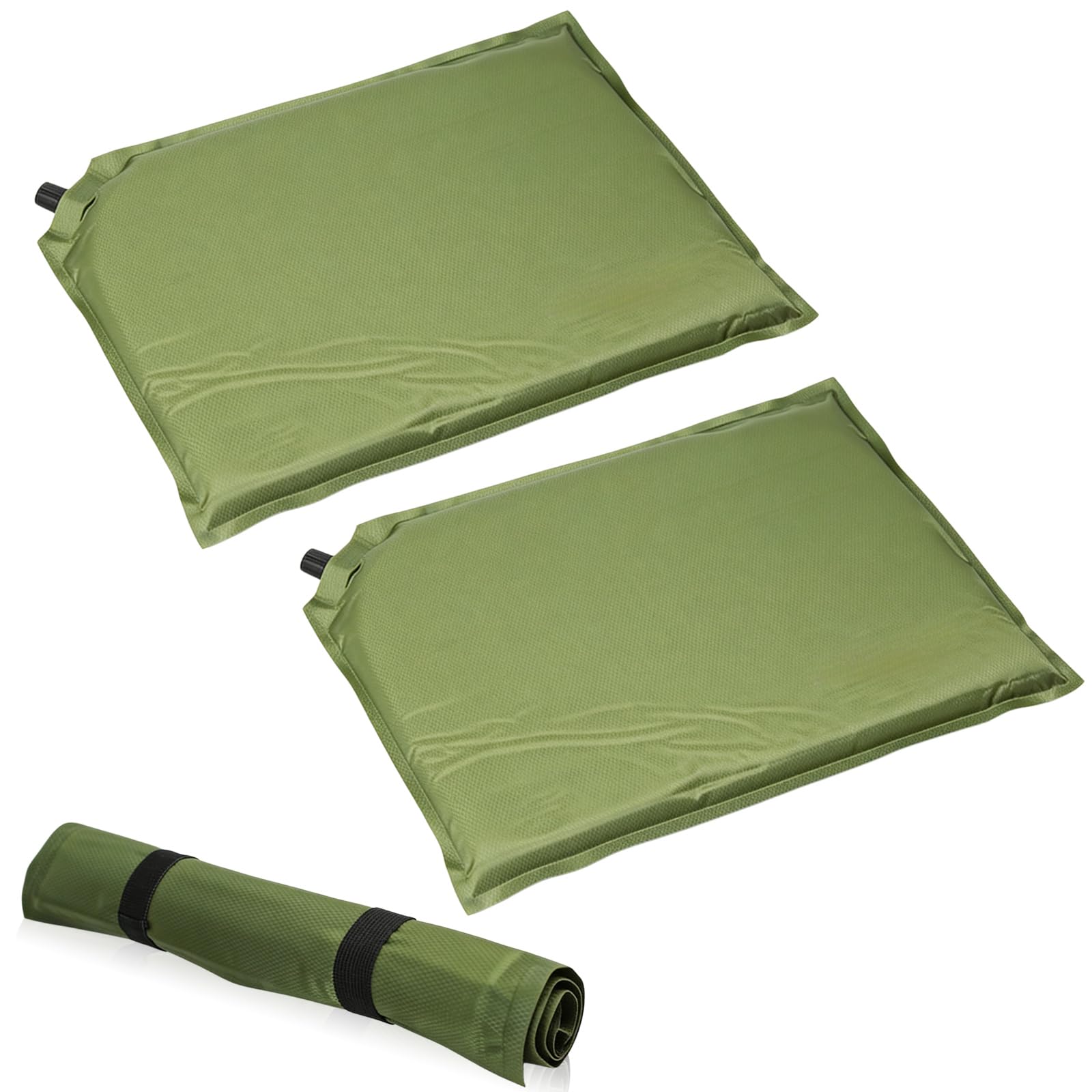 Coussin d'assise autogonflant lot de 2 de 40x30 cm pour le camping et la randonnée
