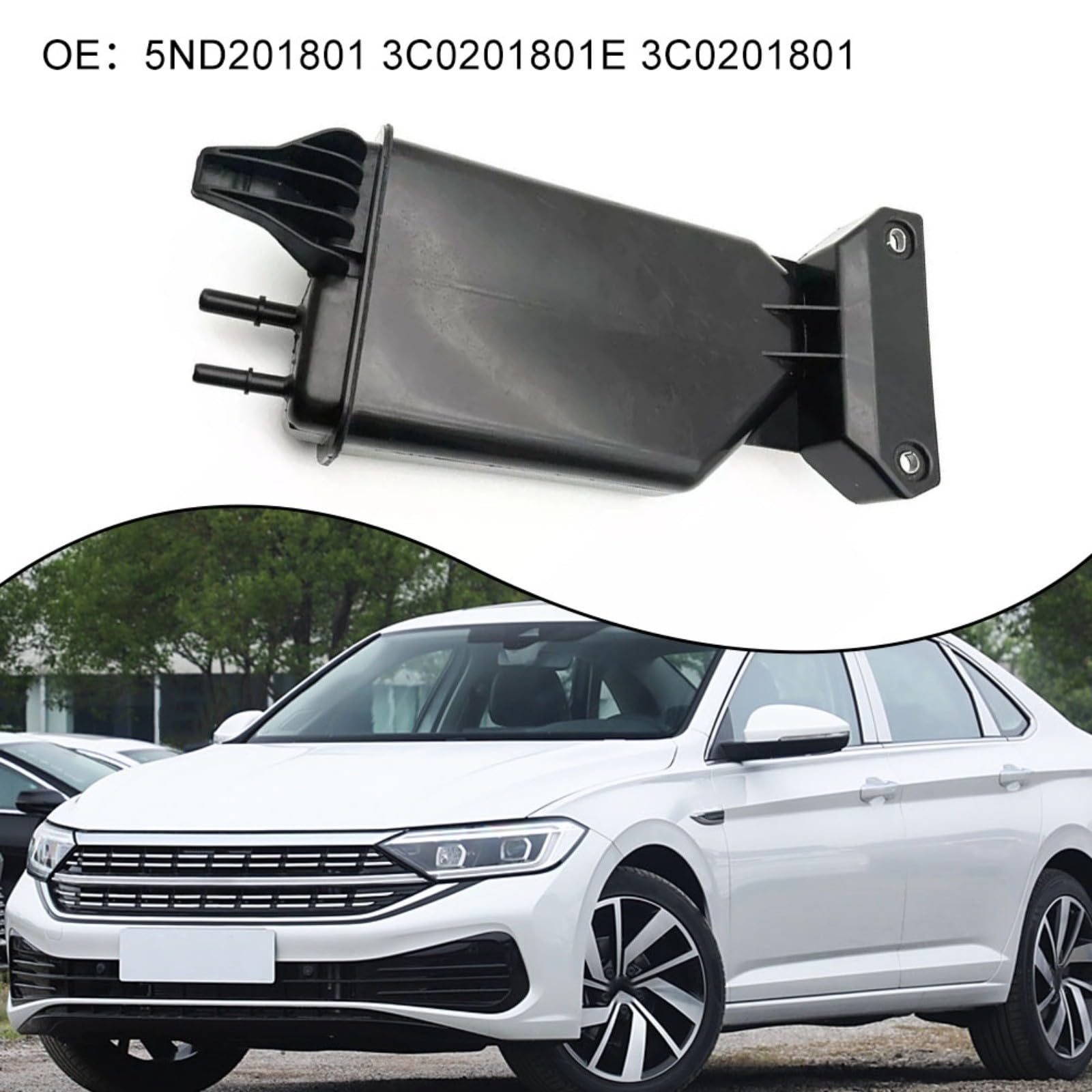 ABS-Metallkanister, 1 x Aktivkohle-Kanister für Q3 Cc, für Passat, Sharan, Alhambra Oe 5Nd201801 3C0201801E, ABS-Metall, schwarz, Auto-Reparaturteil