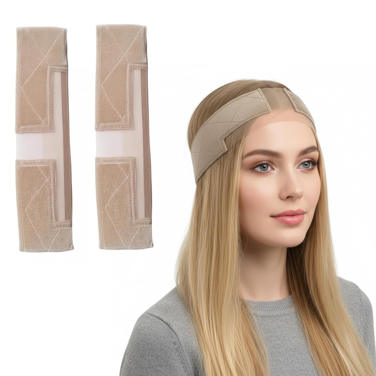 2 Pieces Makeup Hair Band, Women Beauty Accessories Headband for Face Wash and Wig Wearers, Secure Attachment Head Set for... - Review, Price and Buying Guide