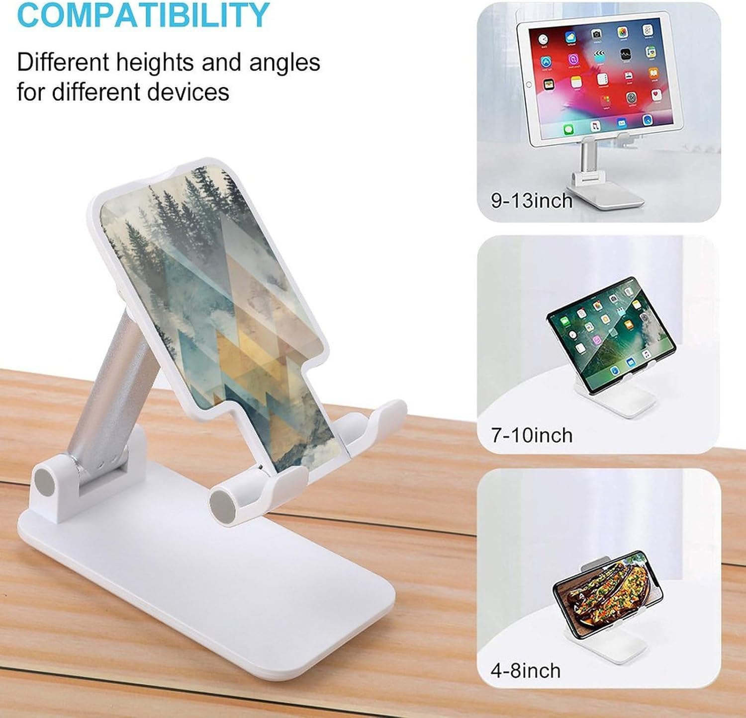 Watercolor Forests Scene Cell Phone Stand for Desk Phone Holder Mount image 3