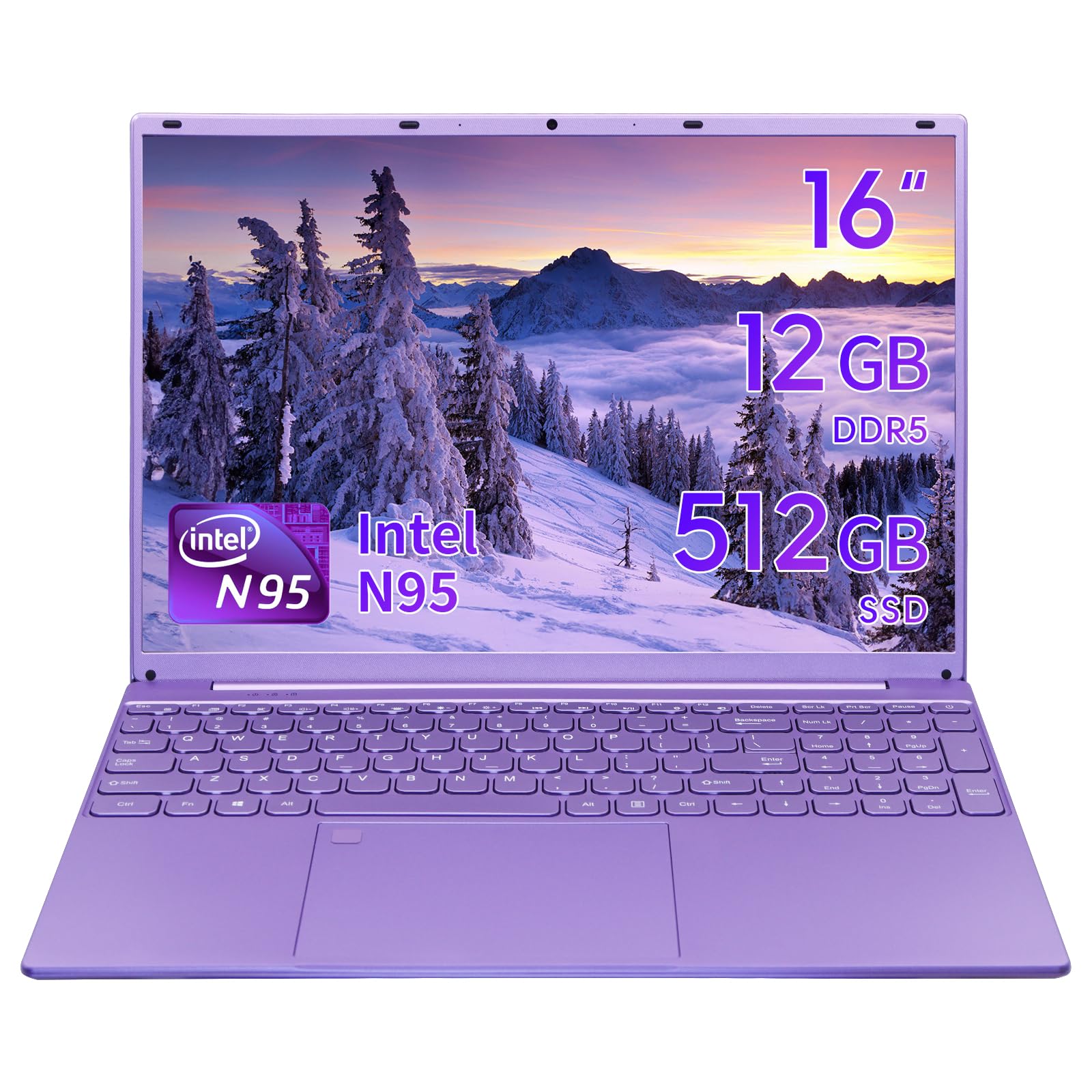 Amazon.com: YHBIN 16 Inch Laptop Computer,N95 (Up to 3.4Ghz),12GB