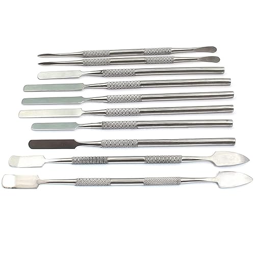 Juego de espátulas de escultura de arcilla de acero inoxidable, tallador de cera, tallador de cerámica, tallador de escultura, moldeador de