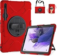 Vista 7 de SUPFIVES Funda para Samsung Galaxy Tab S7 FE de 12.4 pulgadas 2021: [Grado militar mejorado] funda protectora de silicona suave de cuerpo completo