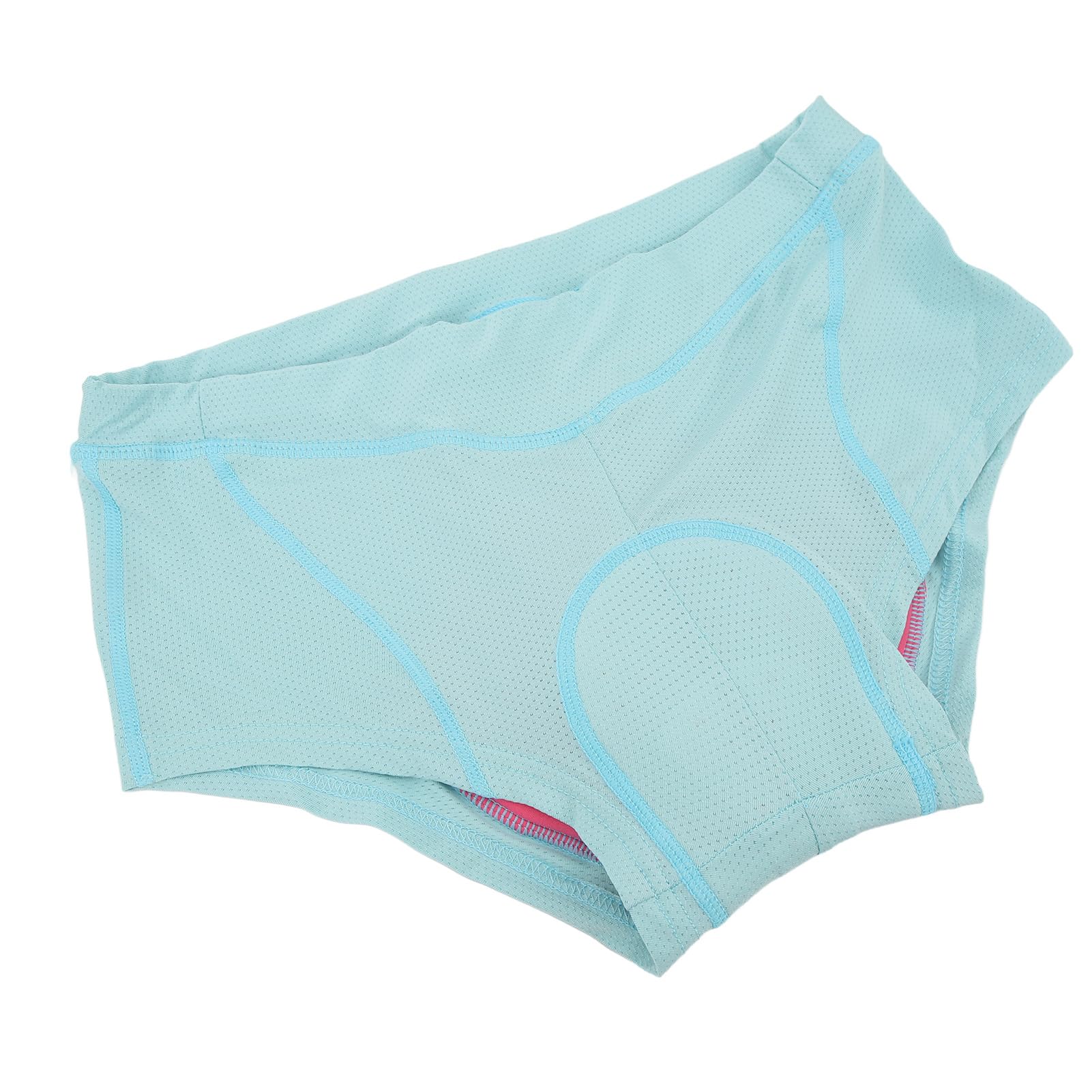 Shanrya Ropa Interior de Ciclismo Acolchada, Calzoncillos de Ciclismo Transpirables, Banda Elástica de Poliéster para Montar a Caballo (L)
