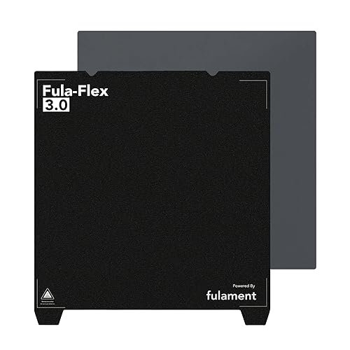 Fula-Flex texturizado PEI PRO - 40% mejor adherencia que PEI - Artillery Sidewinder X1 X2, Creality CR-10 S Flex Plate Hoja de construcción
