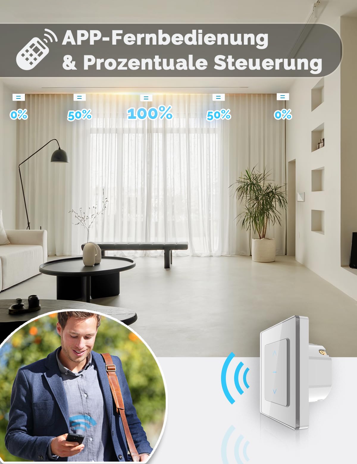 Tuya Smart WIFI Blind Motor Automatische Elektrische Rollladen Schatten Hebe Vorhang Öffnen