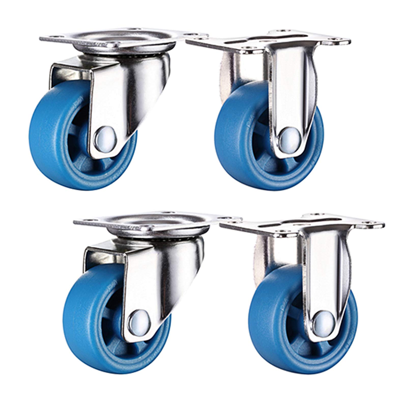 GYEQXKT Heavy Duty 4" Swivel Caster Wheels -Nylon Furniture Movers Trolley Wheels Replacement Casters for Easy Mobility & Flower Pots - Smooth Rolling High Load Capacity