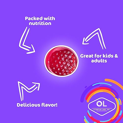 Miniatura 3 de Olympian Labs Gomitas de saúco para niños  Repletas de vitamina C y zinc  60 unidades