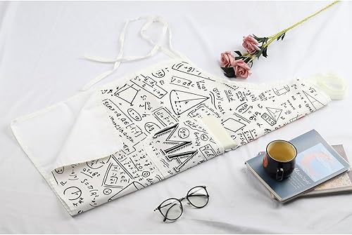 Miniatura 7 de MBMSO Delantal de matemáticas, regalos para profesores de matemáticas, delantal de matemáticas, regalos de matemáticas para amantes de las