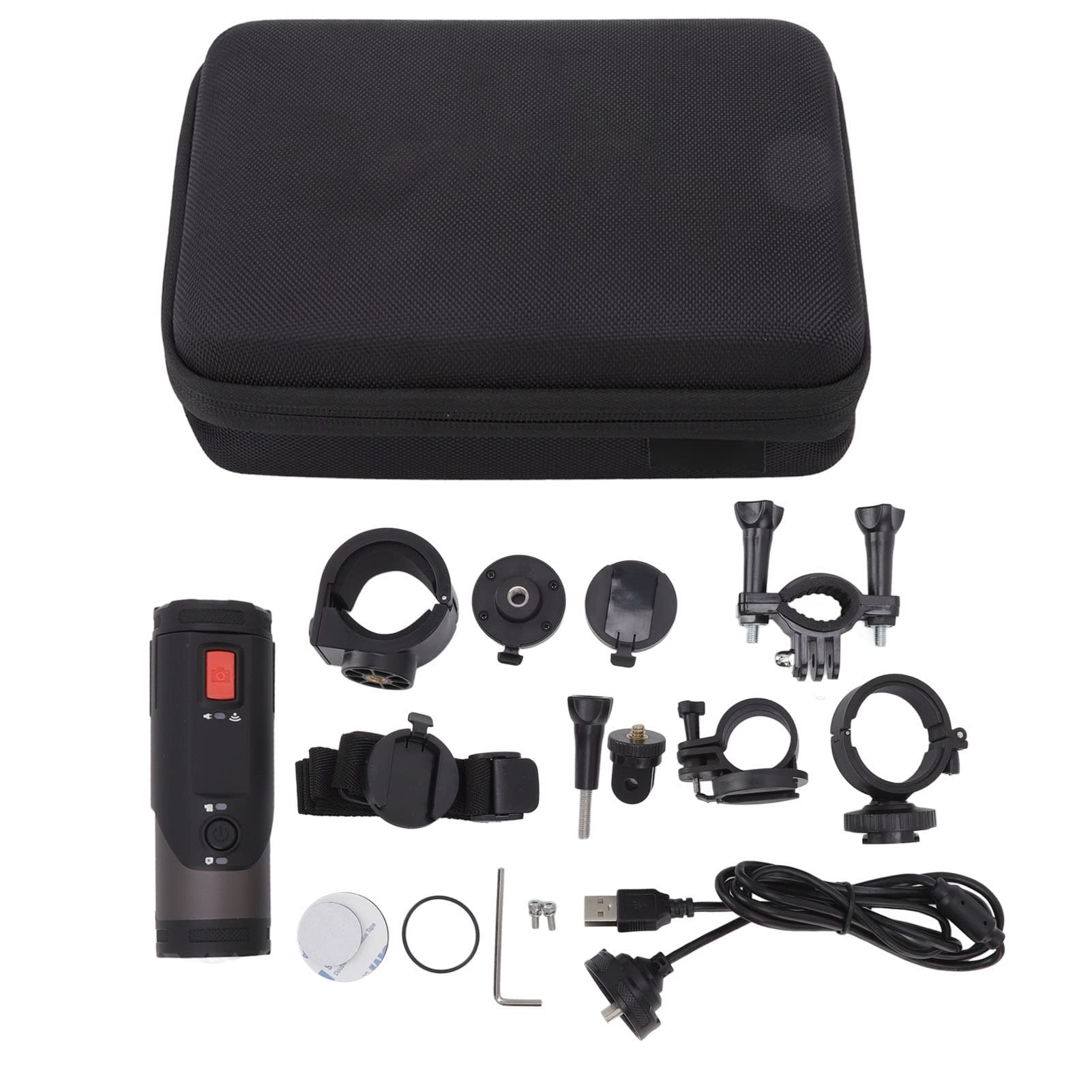 Cámara de Acción a Prueba de Agua 4K HD WiF, Cámara para Deportes Al Aire Libre con Soporte para Bicicleta Y Sensor G, Grabadora de Video de Cámara de Ciclismo de Gran Angular de 170 ° para Bicicleta,