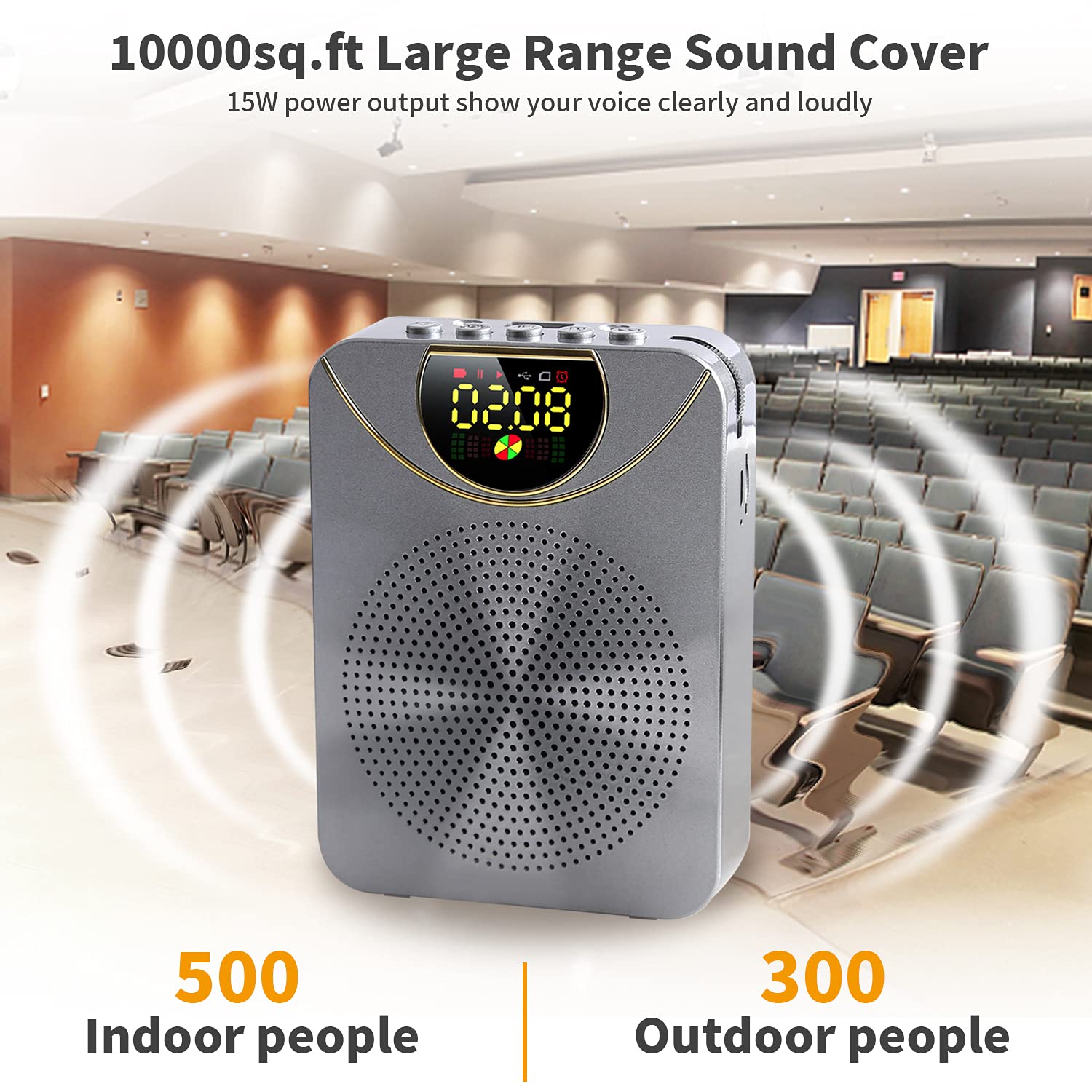SHIDU Spraakversterker Draagbare Oplaadbare Bluetooth Luidspreker Met 15 W 7 4 V 2000 Mah Lithium Batterij En Microfoon Headset Mini Stemversterker Voor Leraren Reizigers Vergaderingen 638975325