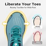 FitVille Men's Running Shoes, Maximum Support & Comfort, Built for Bigger Men Needing Wide Toe Box & High-Instep, Explosive Energy Return, Featherlight Sneakers for Road, Gym, All-Day Wear