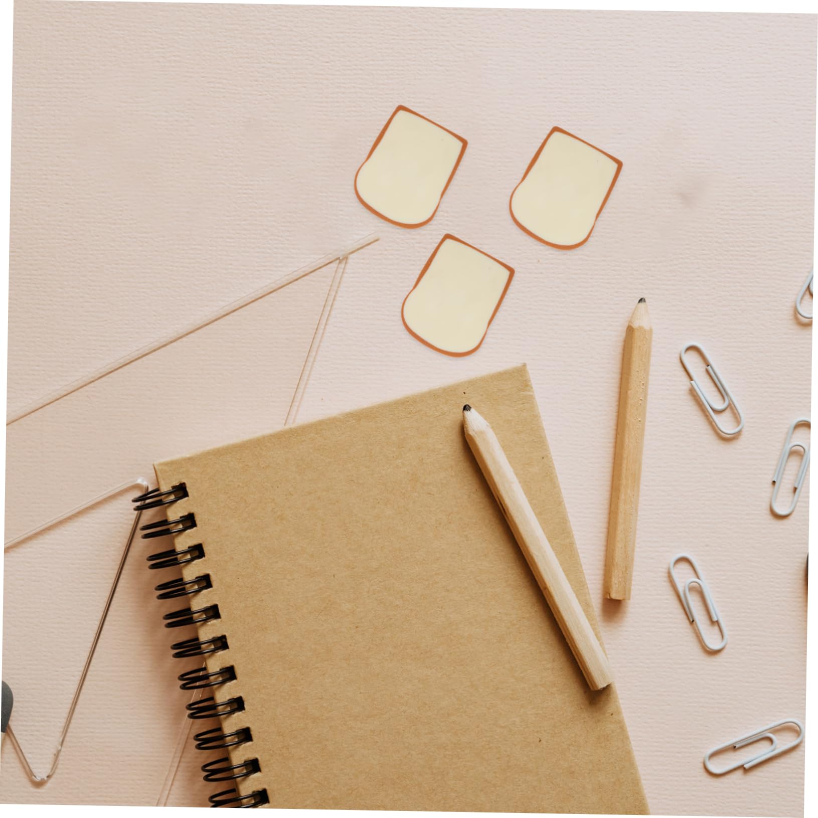 Operitacx 4Pcs Cute Cartoon Toast Erasers Creative Bread Shape Erasers for Drawing Fun School Supplies for Art Projects and Party Favors