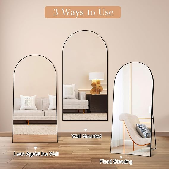 GlasFlength Arched Mirror Full Length 76