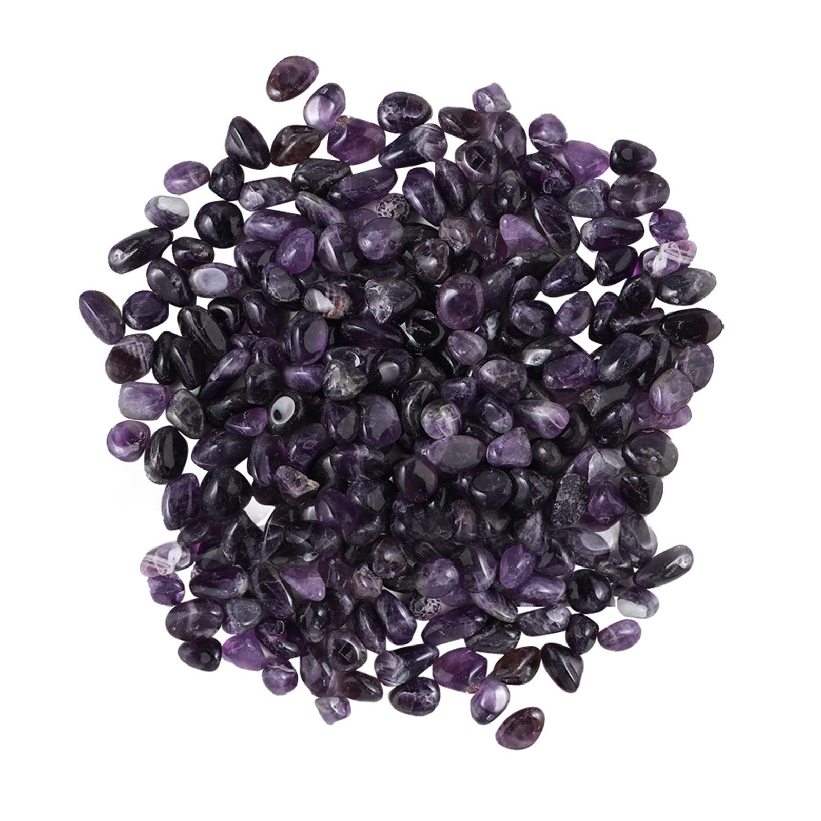 Natural Mixed Quartz Crystal Stones 100g 5-7mm Gravel for Terrarium Aquarium Succulent Potting Craft Jewelry Making Energy Home Décor (F, One Size)